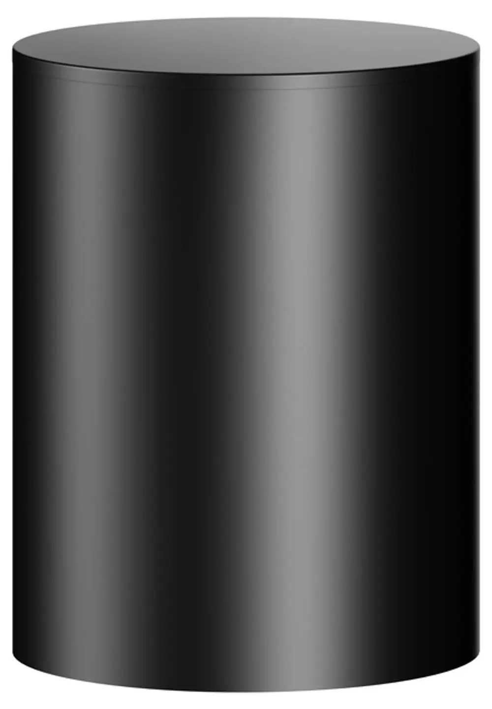 Schwarzer, mattierter Stülpbecher aus Metall von Keuco, geeignet als Ersatzteil. Einheitliches Design ohne sichtbare Griffe oder Dekoration.